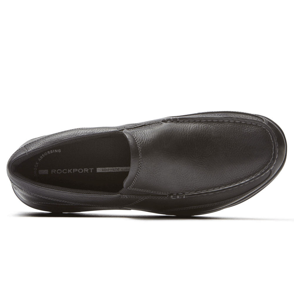 Sapato Vela Rockport Homem Pretas - Junction Point - 63901TQJS